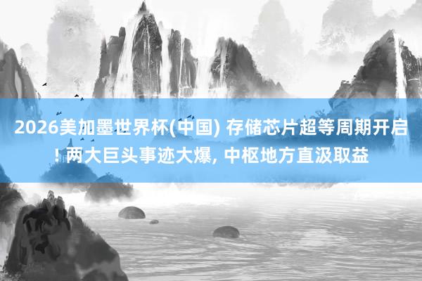 2026美加墨世界杯(中國) 存儲芯片超等周期開啟! 兩大巨頭事跡大爆, 中樞地方直汲取益